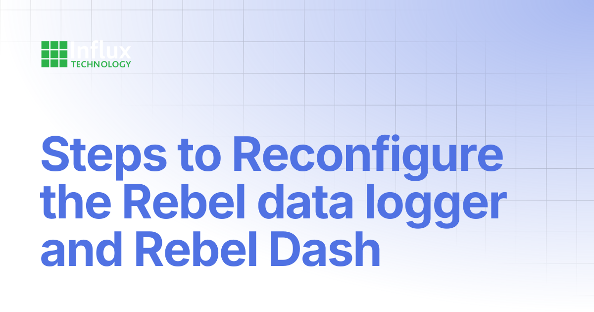 Steps to Reconfigure the Rebel data logger and Rebel Dash | DiaLog ...