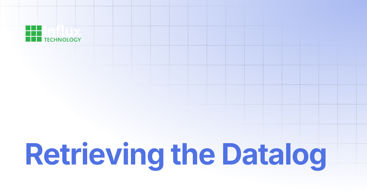 Retrieving the Datalog | K-Series: Product Manual | Influx- Support ...