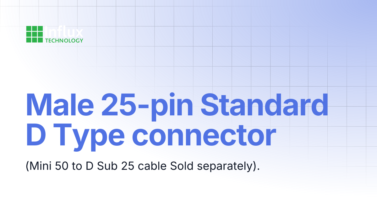 Male 25-pin Standard D Type connector | Cables & Product Pinouts ...