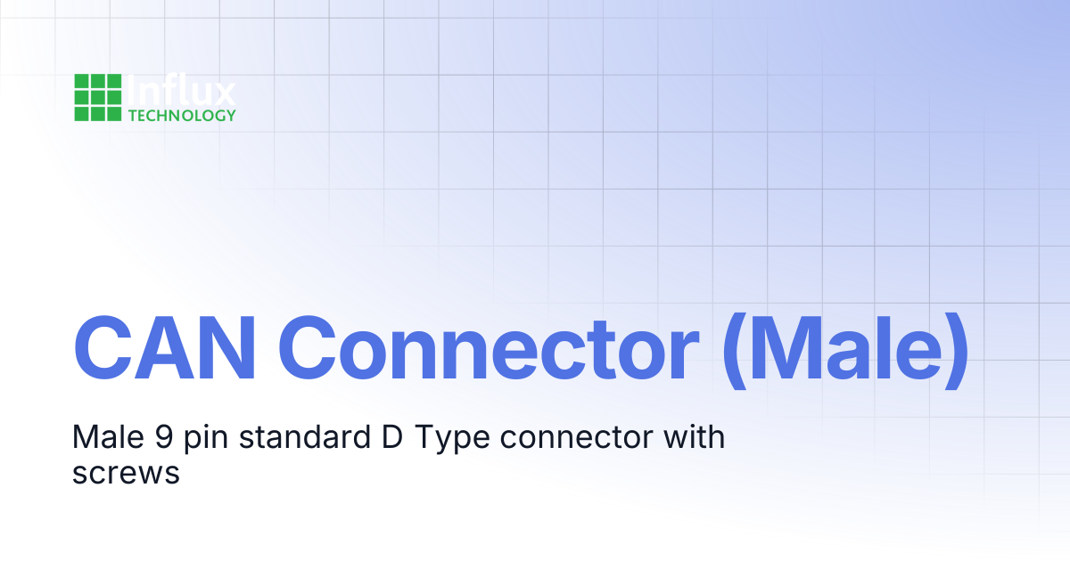CAN Connector (Male) | Cables & Product Pinouts | Influx- Support ...