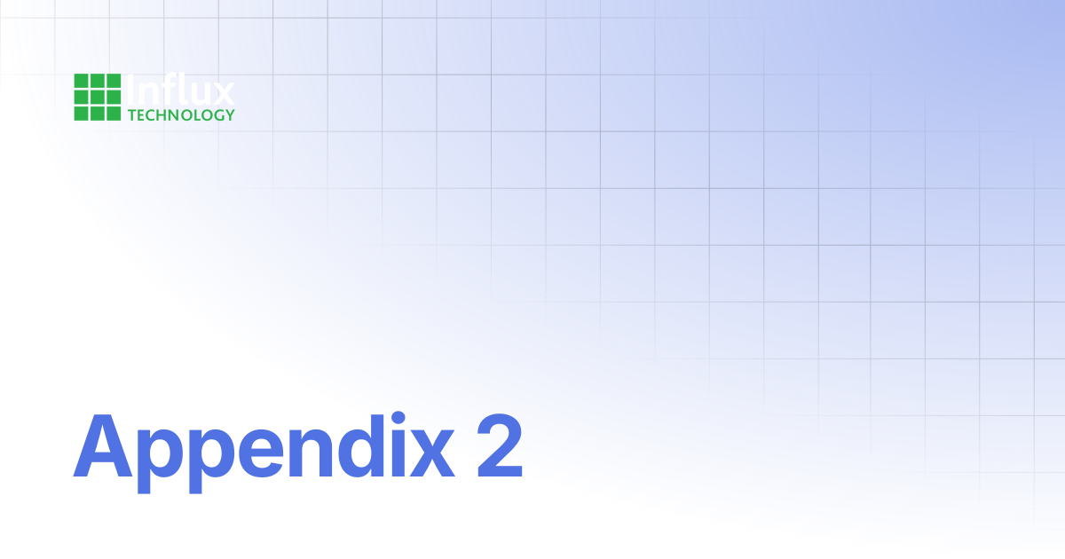 Appendix 2 | Cables & Product Pinouts | Influx- Support Documentation