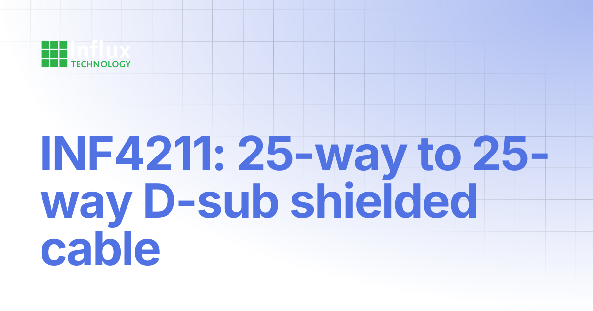 INF4211: 25-way to 25-way D-sub shielded cable | Cables & Product ...