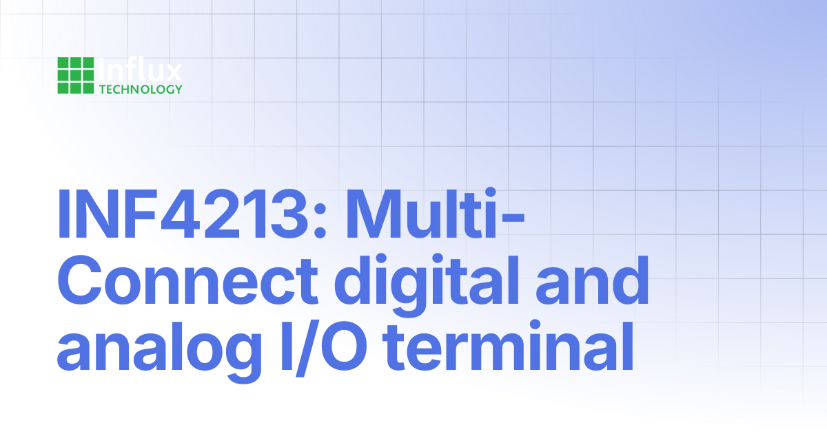INF4213: Multi-Connect digital and analog I/O terminal | Cables ...