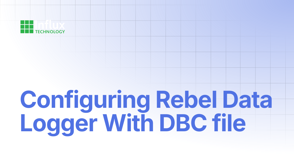 Configuring Rebel Data Logger With DBC file | Product Tutorial Videos ...