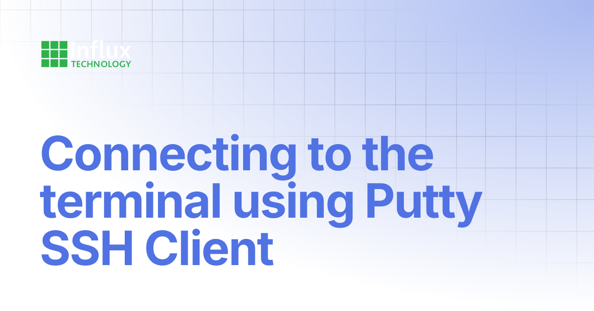 Connecting to the terminal using Putty SSH Client | ReXgen Series ...